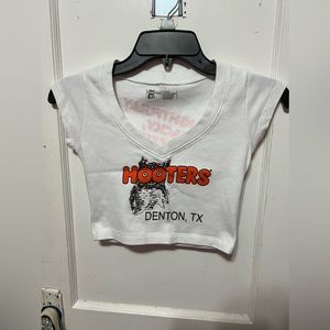 Hooters Crop Top Uniform Denton,TX